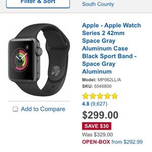 Apple Watch 2 series space gray